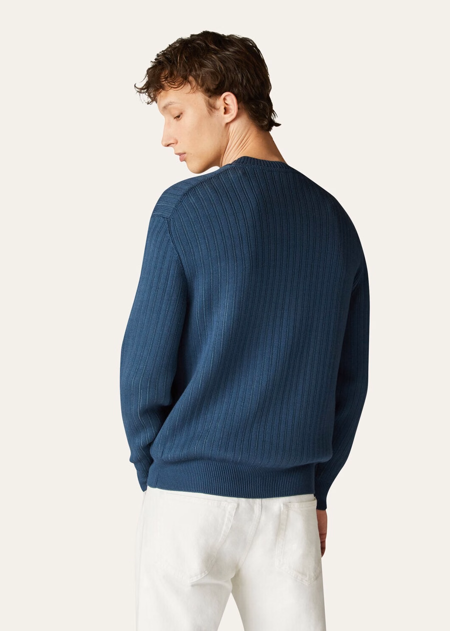 Cook Crewneck The Gift of Kings® Azzurro Petrolio Vanise'