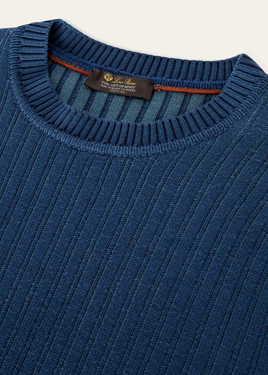 Cook Crewneck The Gift of Kings® Azzurro Petrolio Vanise'