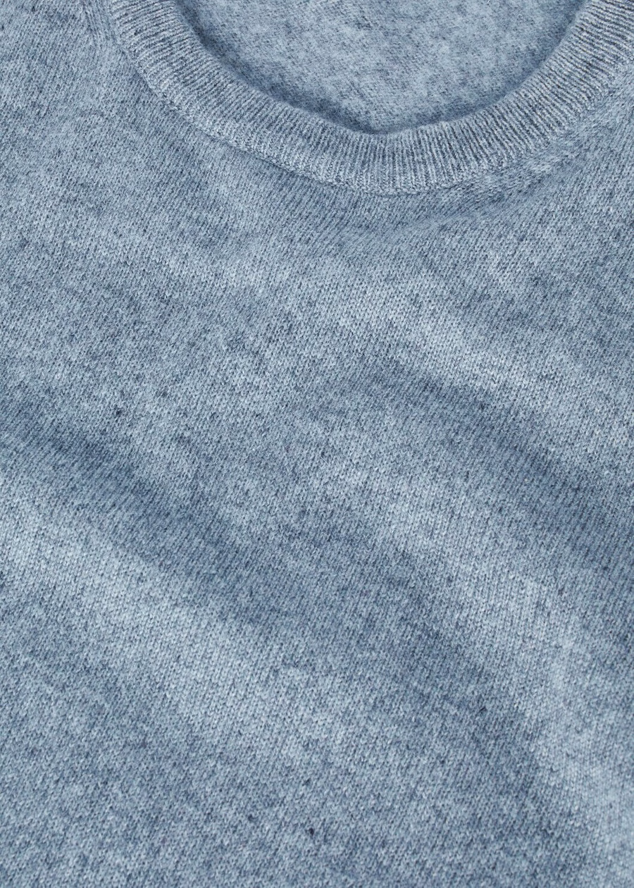 Loro Crewneck Cashmere Dainty Blue Dust Melange