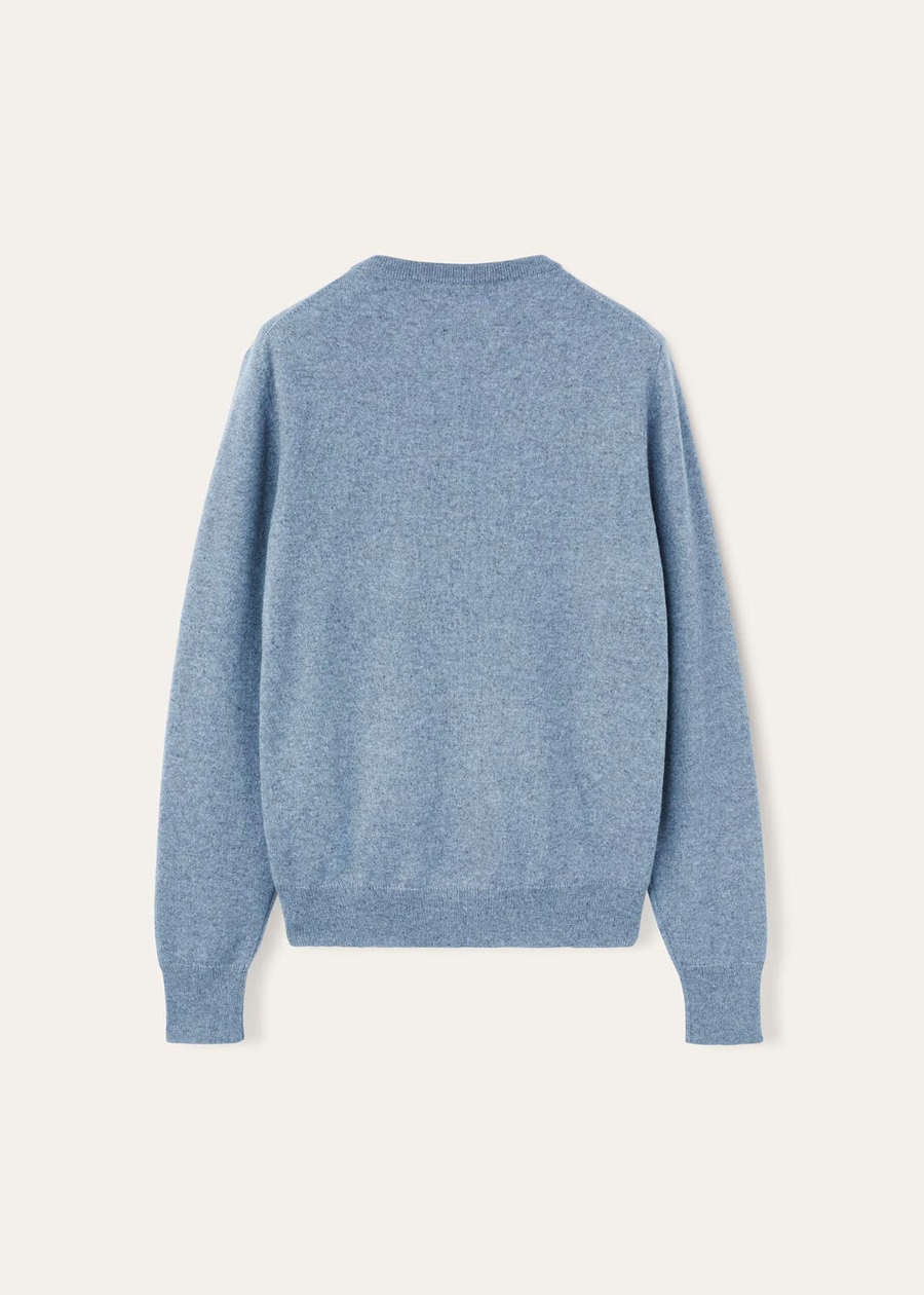 Loro Crewneck Cashmere Dainty Blue Dust Melange