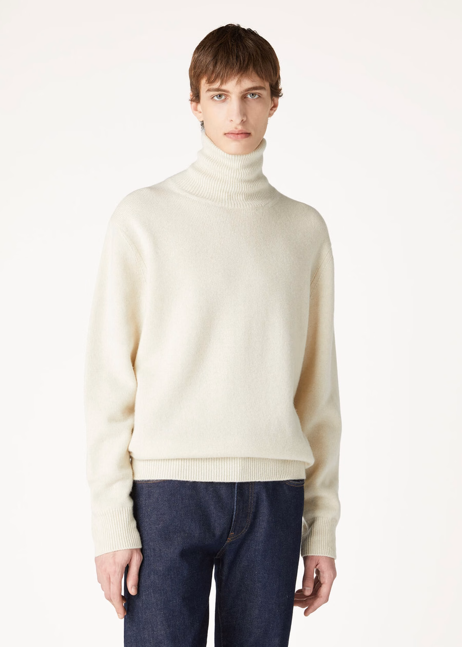 Loro Turtleneck Cashmere Pure Dunes Mel