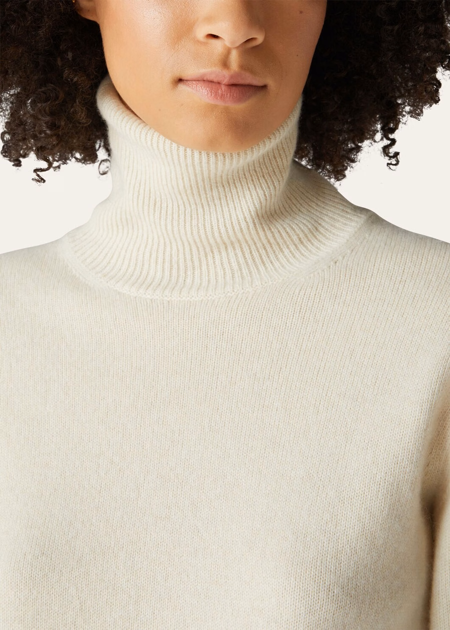 Loro Turtleneck Cashmere Pure Dunes Mel
