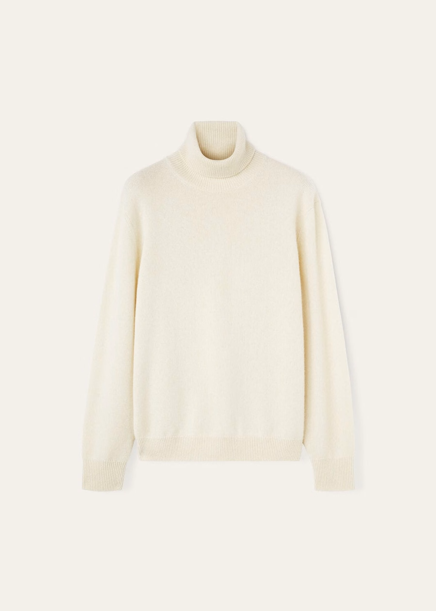 Loro Turtleneck Cashmere Pure Dunes Mel