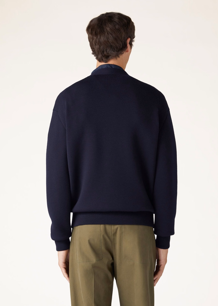 The Gift of Kings® Blue Navy/Deep Well Brown Cardigan