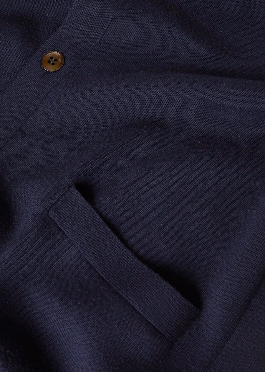 The Gift of Kings® Blue Navy/Deep Well Brown Cardigan