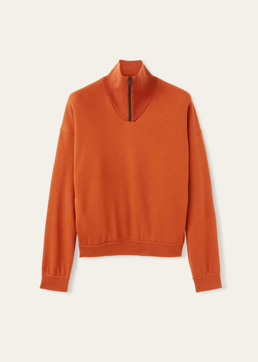 Larecchio Sweater Cotton Cashmere Jasper Coral Orange