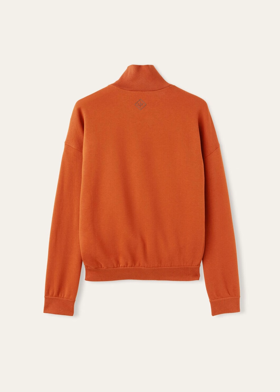 Larecchio Sweater Cotton Cashmere Jasper Coral Orange