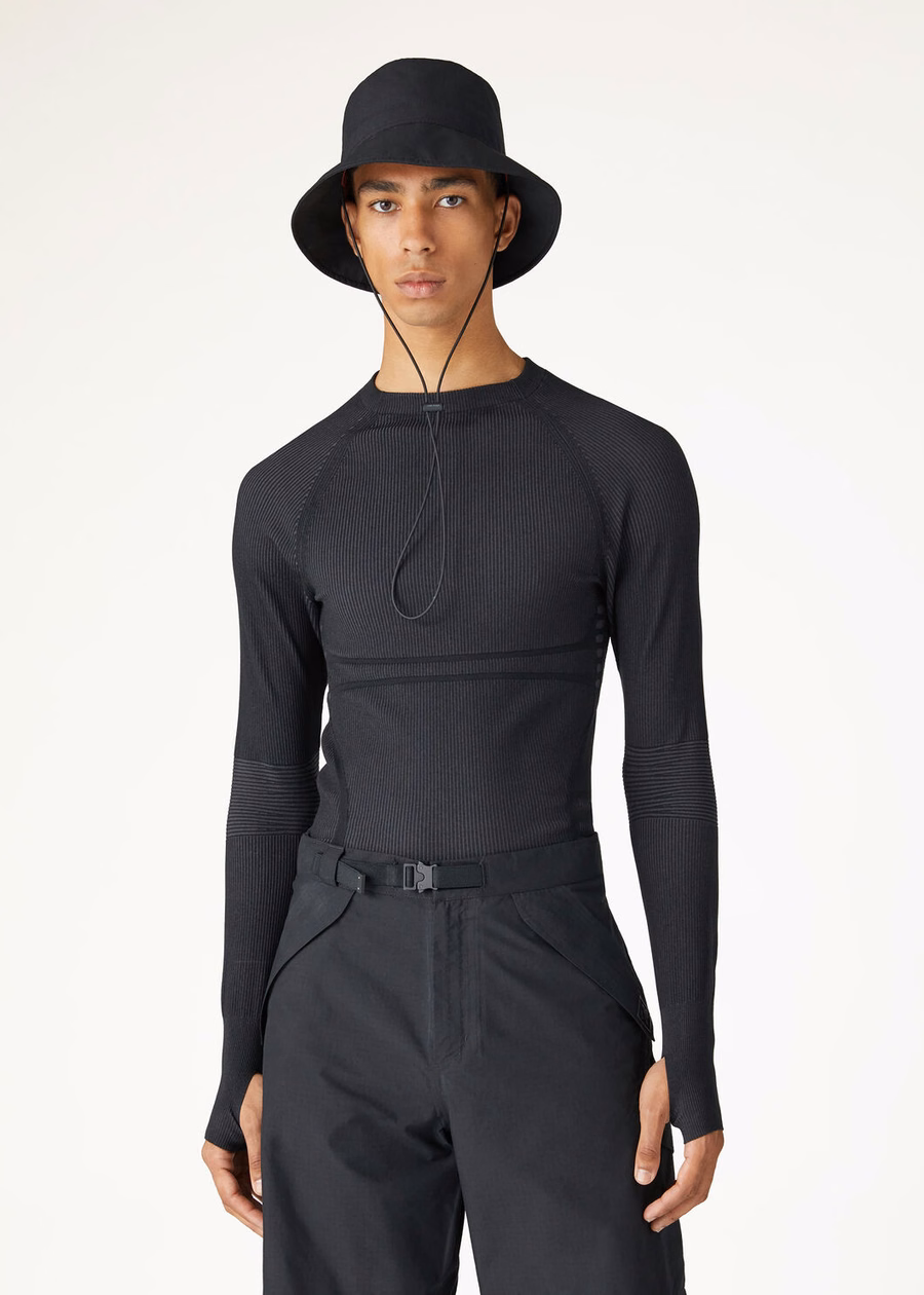 Lagorai Crewneck Silk Black Sand