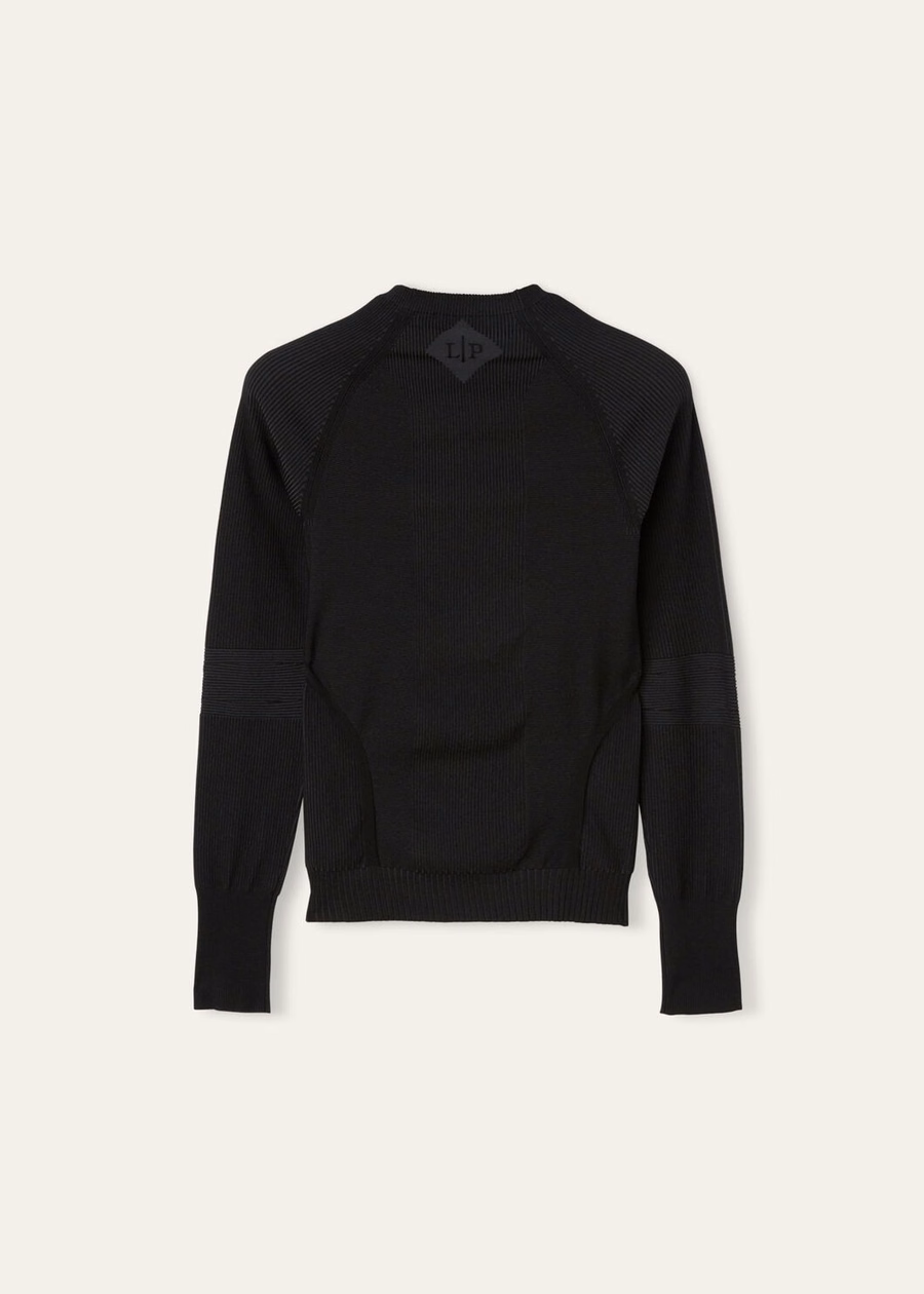 Lagorai Crewneck Silk Black Sand