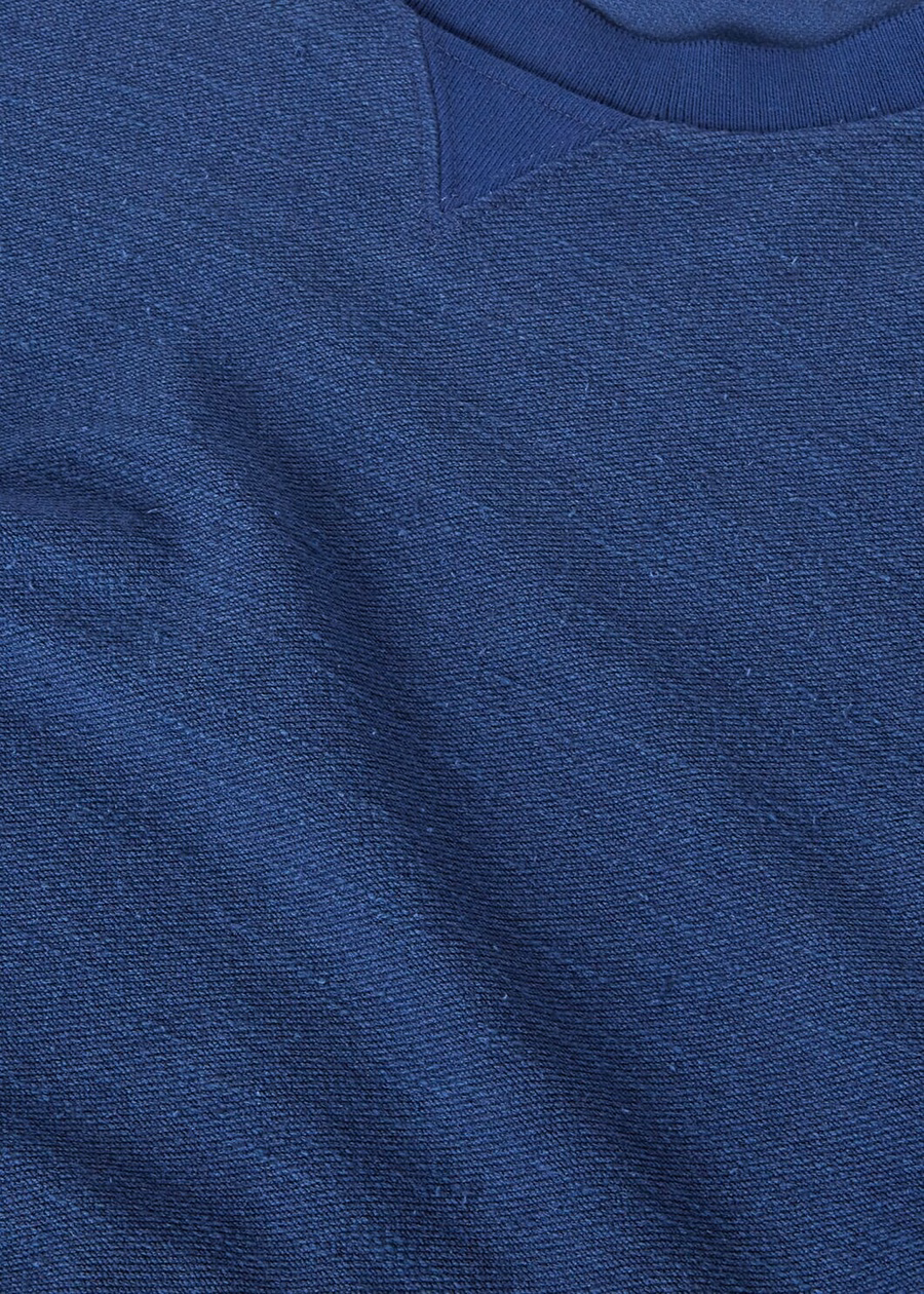 Hotaka Crewneck Cotton In Silk Kurume Blue