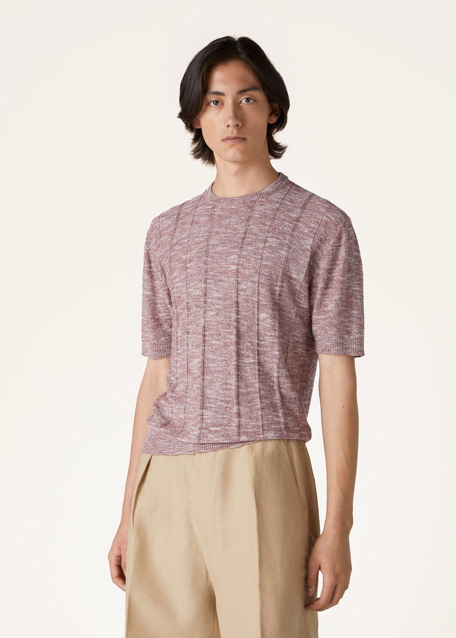 Tori Crewneck In Silk Cherry Jam