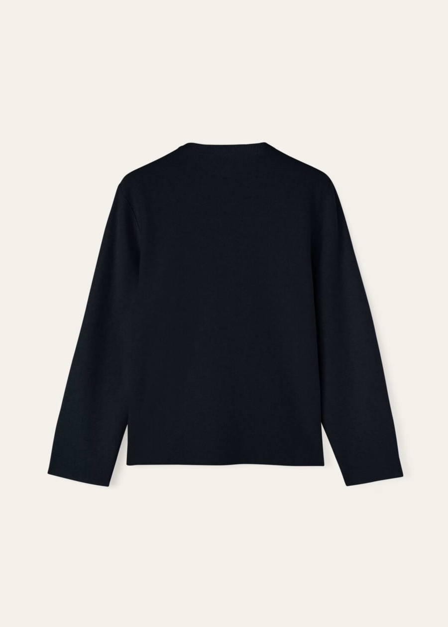 Cashmere Wish® Crewneck Sweater Light Blue Navy