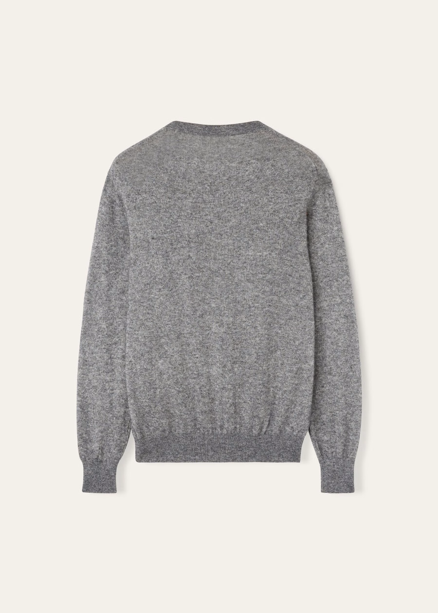 Camino Crewneck Silk Cashmere Grey Melange