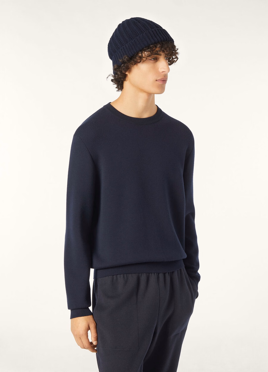 The Gift of Kings® Crewneck Navy/Grey Melange
