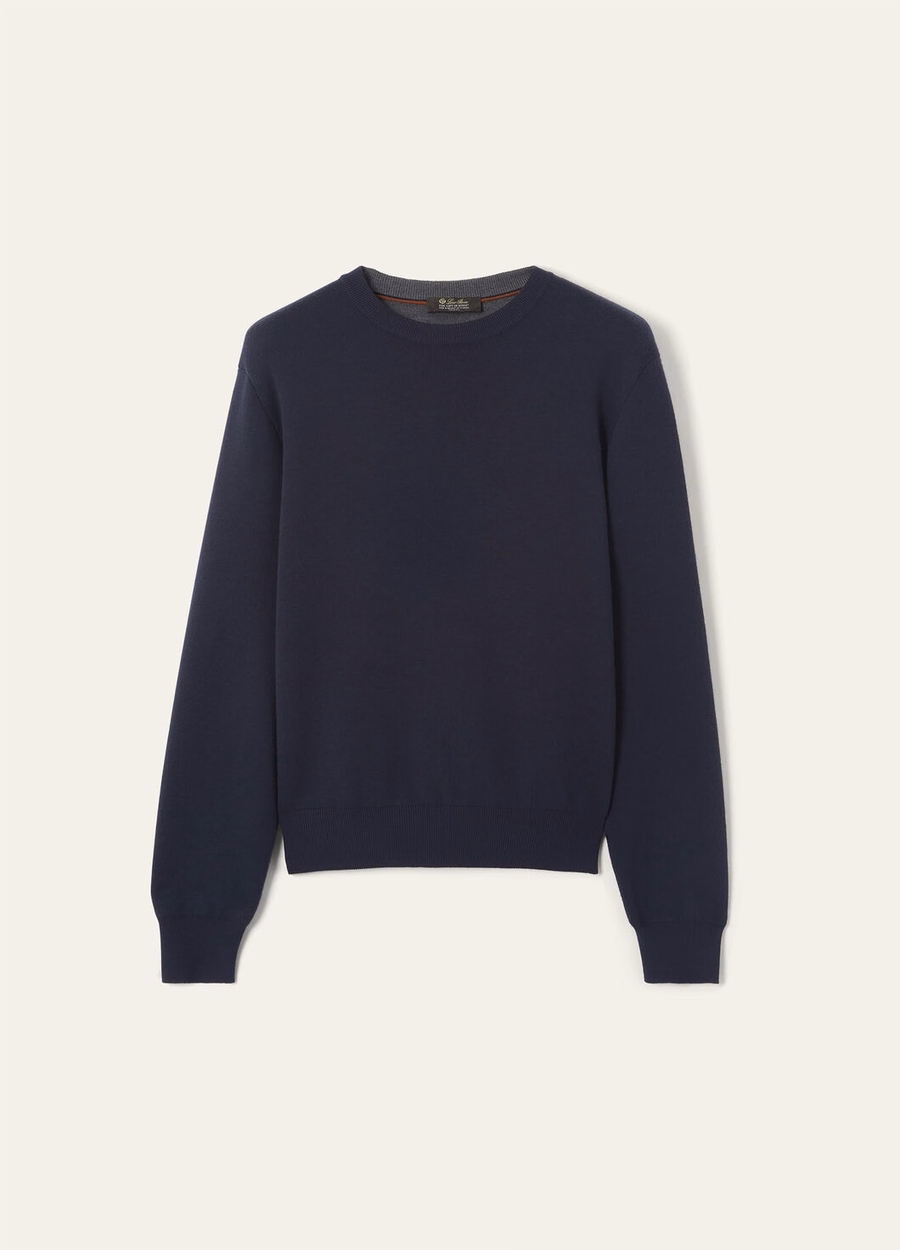 The Gift of Kings® Crewneck Navy/Grey Melange
