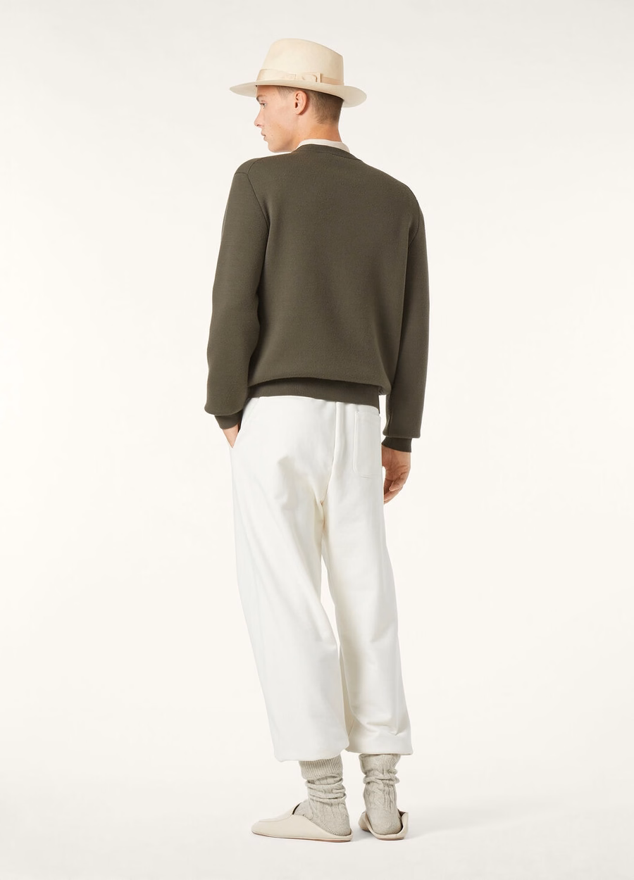 Gift Kings® Crewneck Reed Green/Demitasse Coffee
