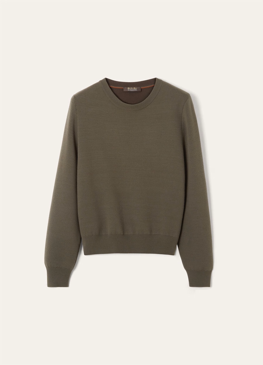 Gift Kings® Crewneck Reed Green/Demitasse Coffee