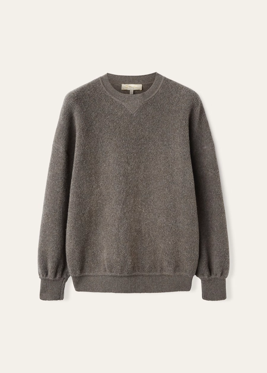 Cocooning Crewneck Cashmere Virgin Wool Pear Melange