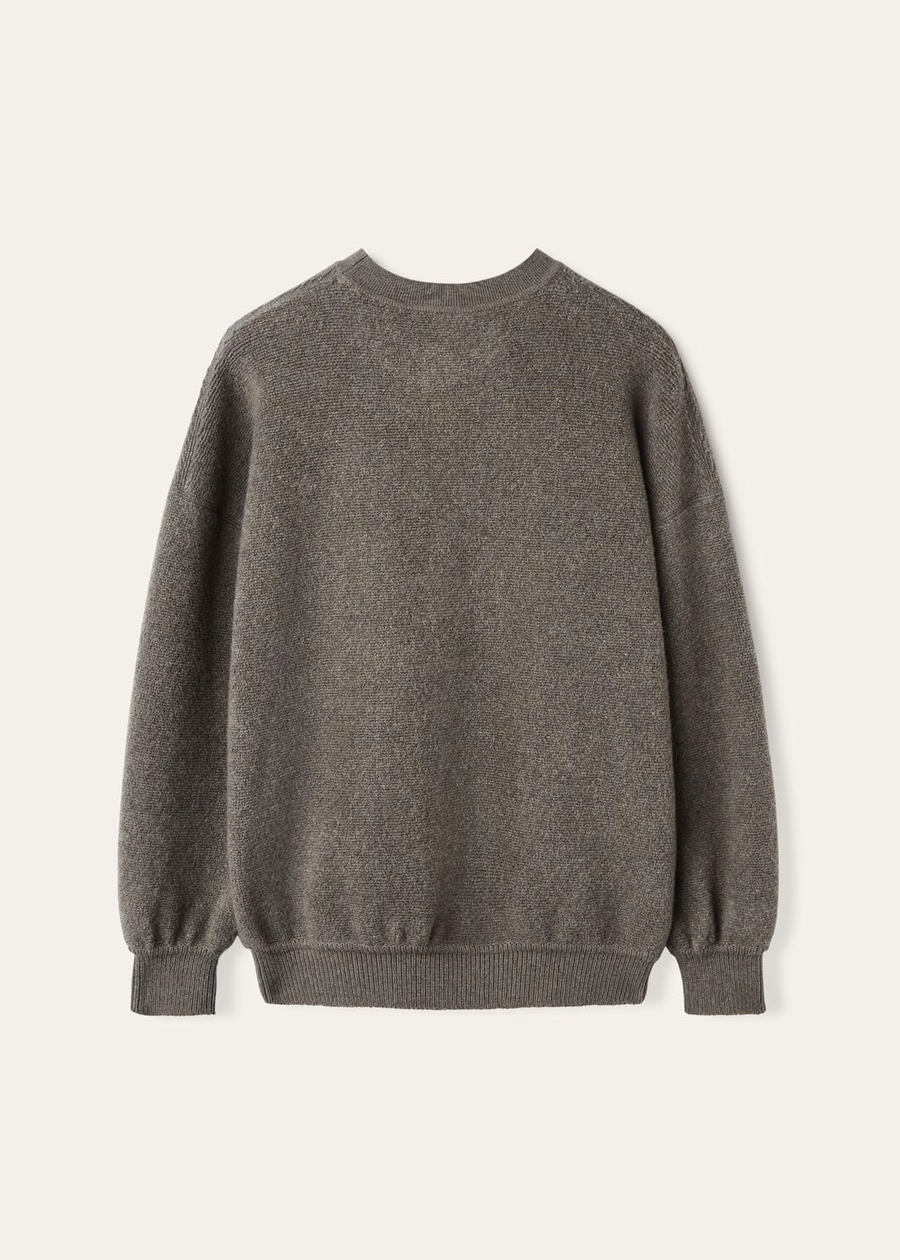 Cocooning Crewneck Cashmere Virgin Wool Pear Melange