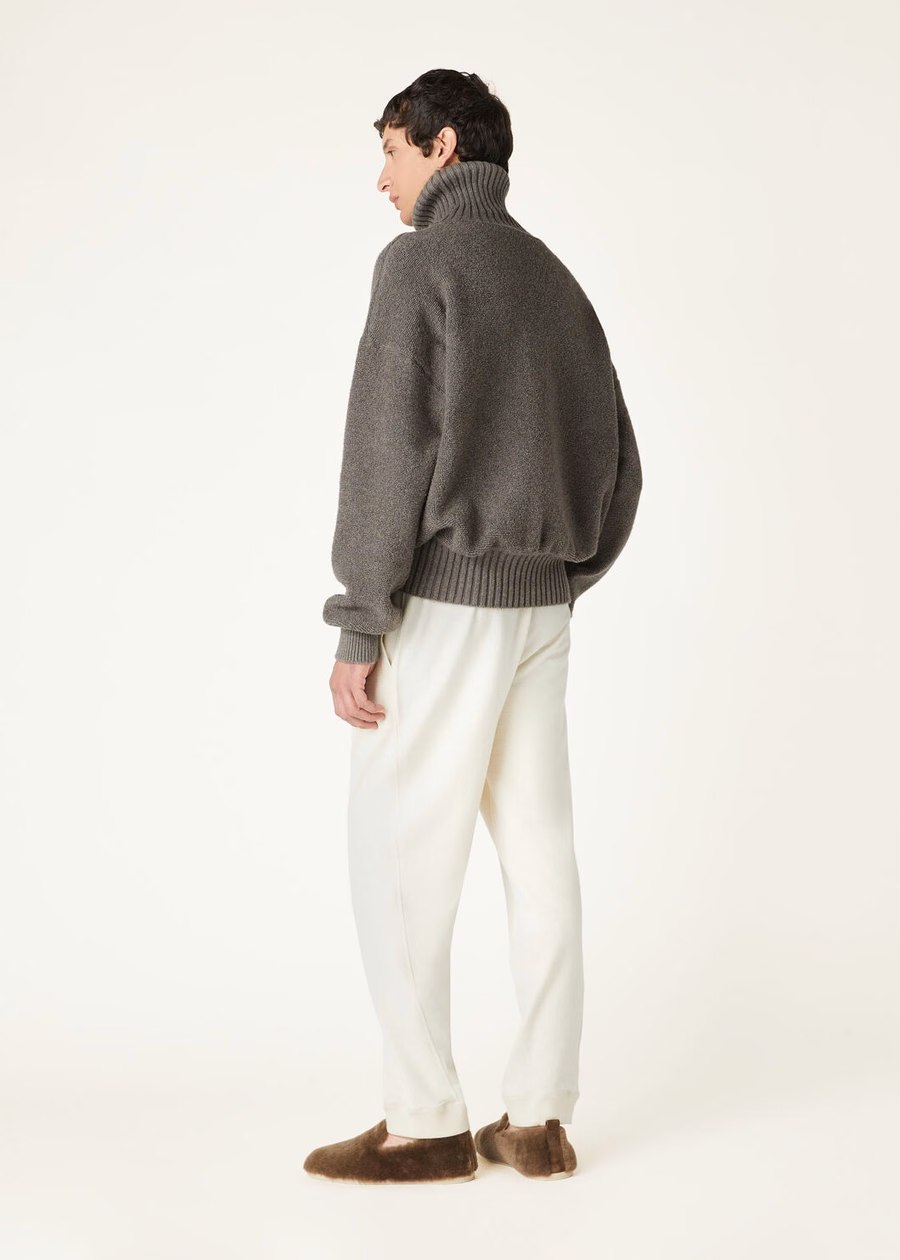 Cocooning Turtleneck Cashmere Virgin Wool Pear Melange