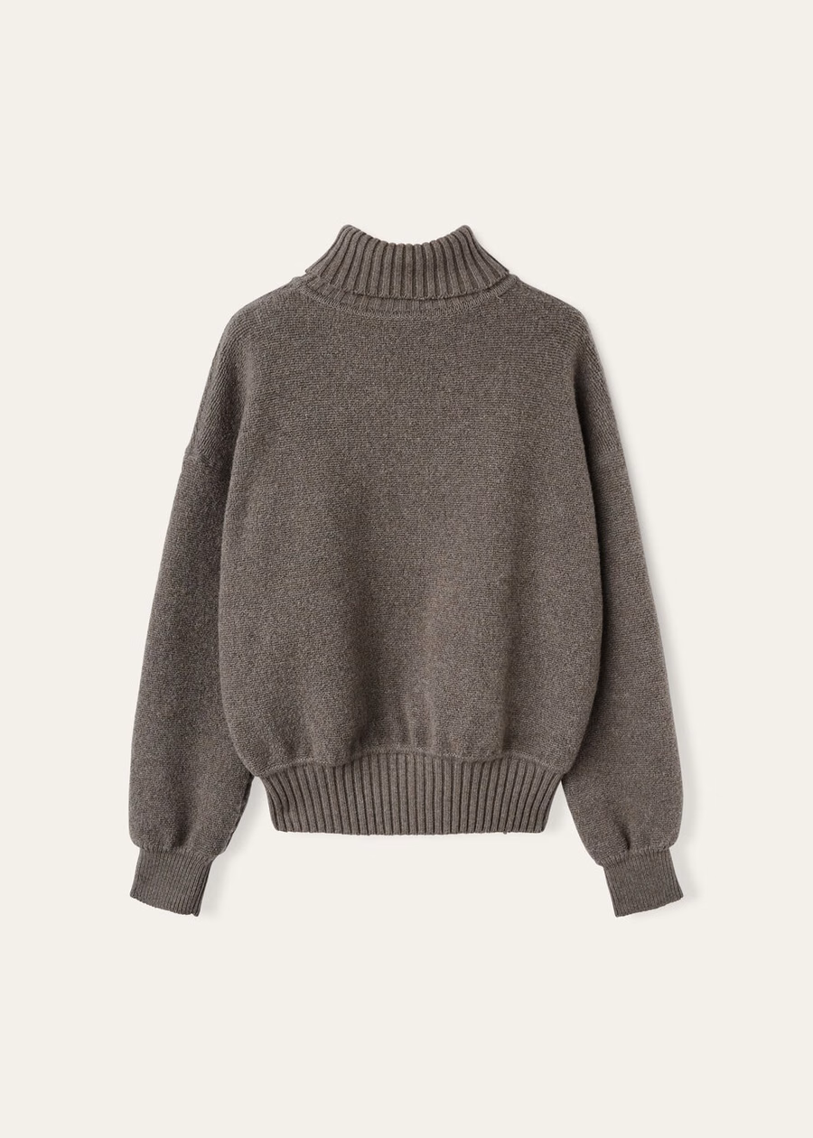 Cocooning Turtleneck Cashmere Virgin Wool Pear Melange
