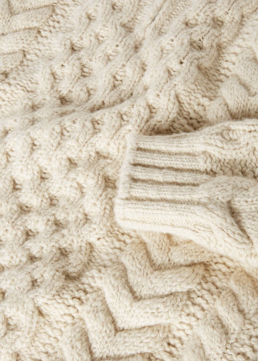 Valduggia Half-Neck Sweater, Pale Latte Cashmere
