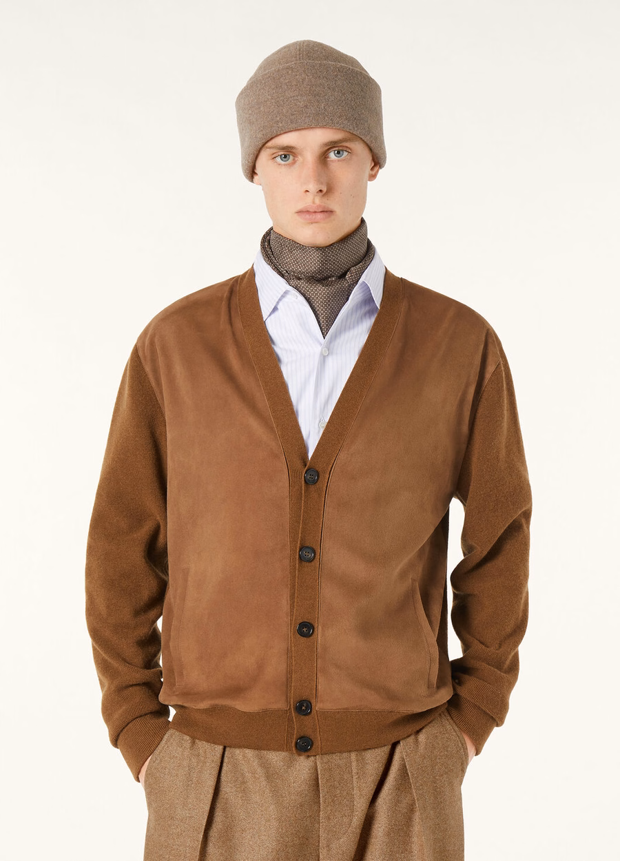 Earth Crust Cashmere Bomber Sweater