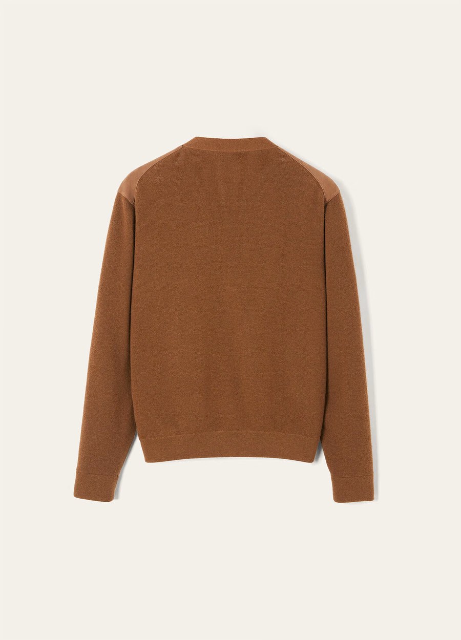 Earth Crust Cashmere Bomber Sweater