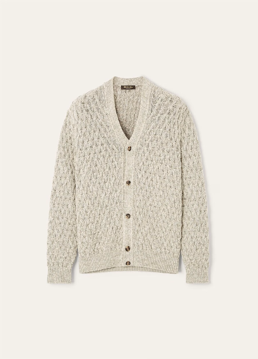 Cardigan Torriggia Cotton Caribbean Sand
