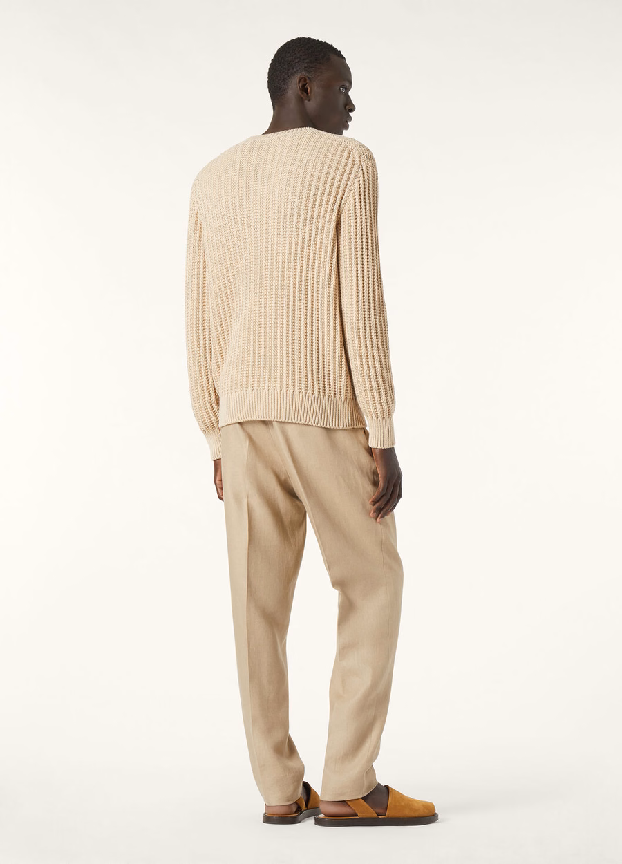 Moltrasio Crewneck Cotton Natural Parchment