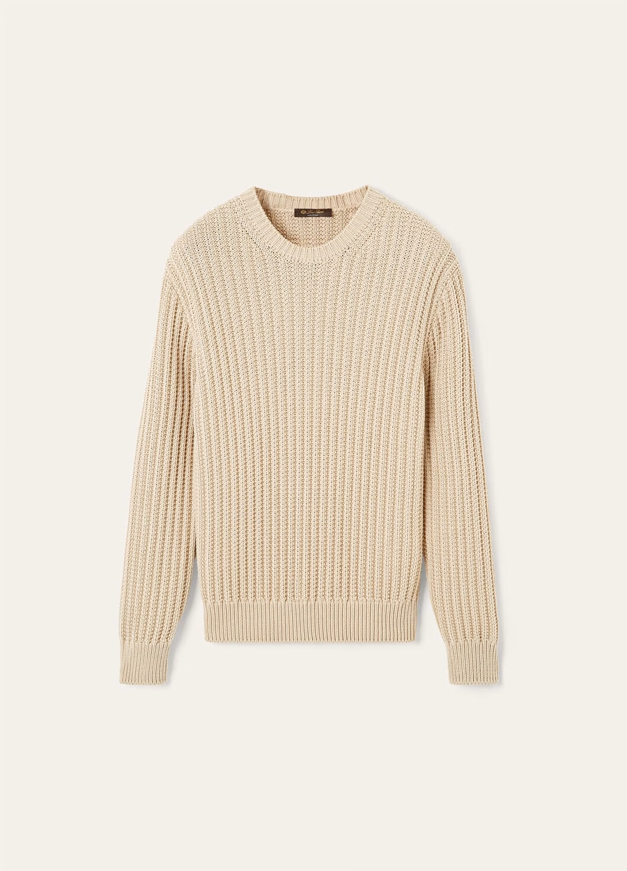 Moltrasio Crewneck Cotton Natural Parchment