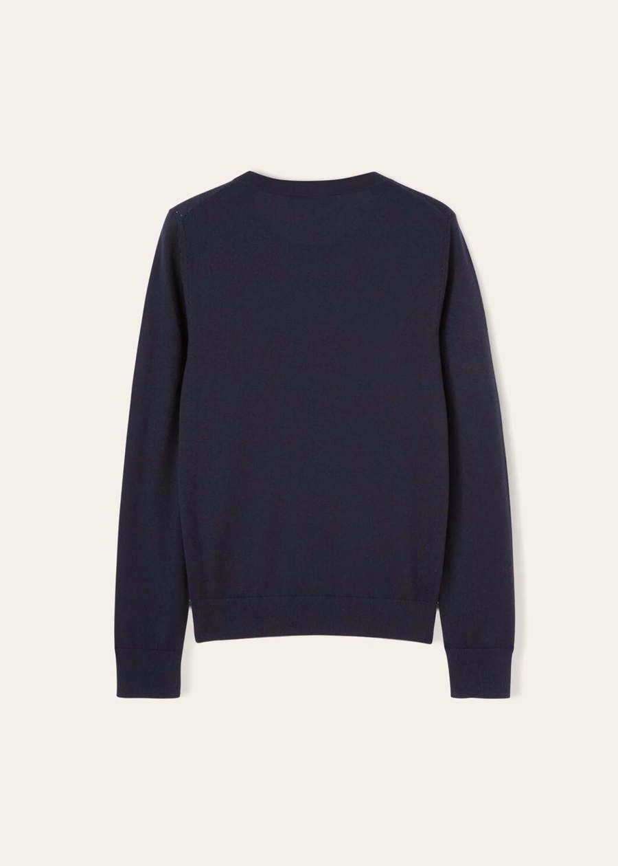 Neo Piuma Crewneck Cashmere Navy Blue