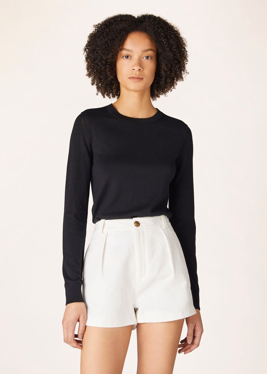Neo Piuma Crewneck Cashmere Black