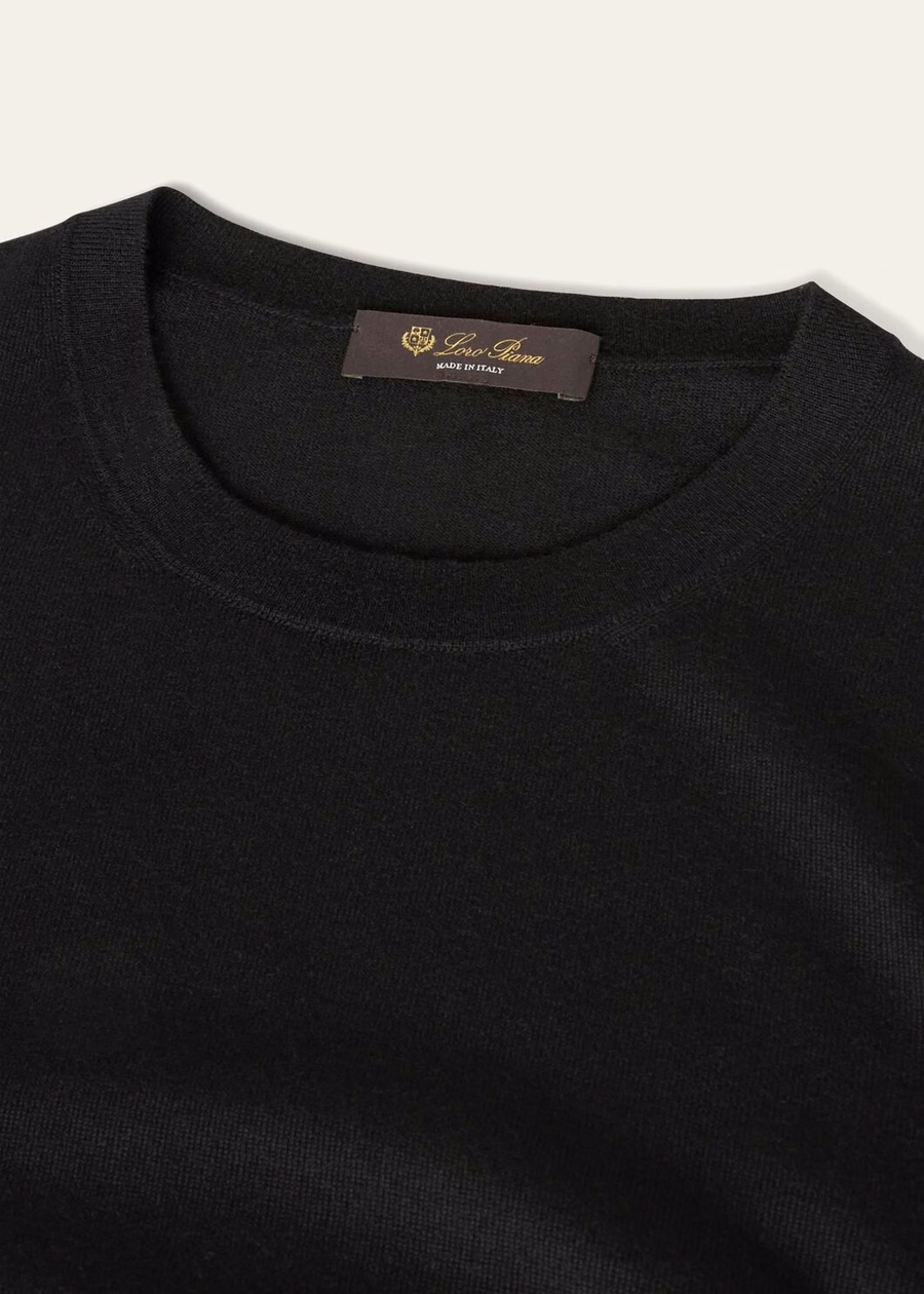 Neo Piuma Crewneck Cashmere Black
