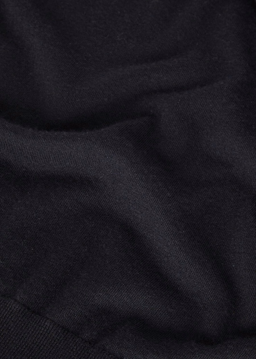Black Cashmere Crewneck Feather
