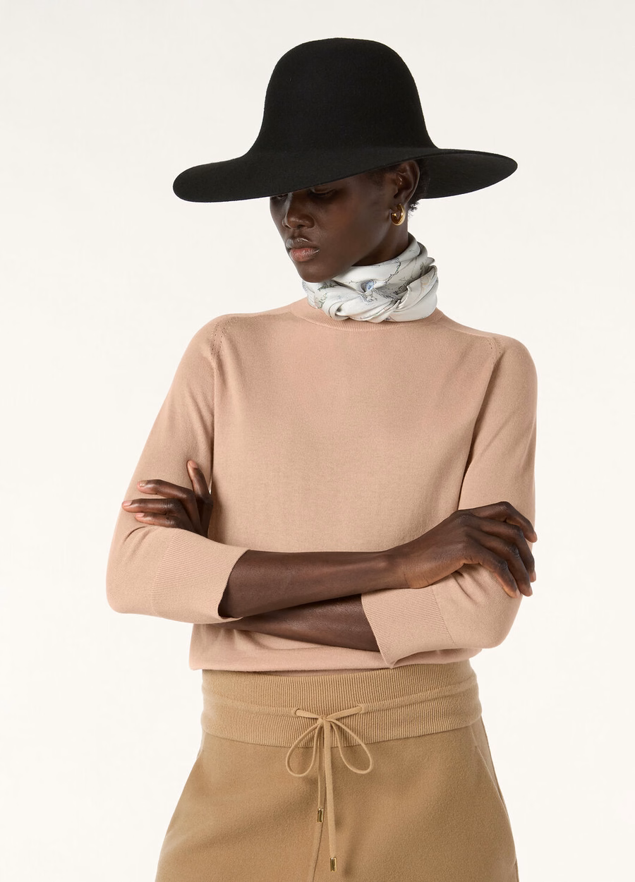 Crewneck Cashmere Feather Pink