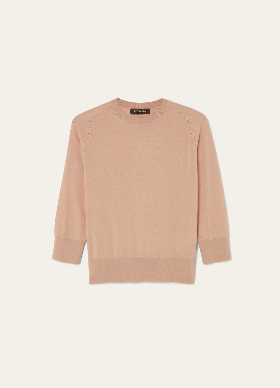 Crewneck Cashmere Feather Pink