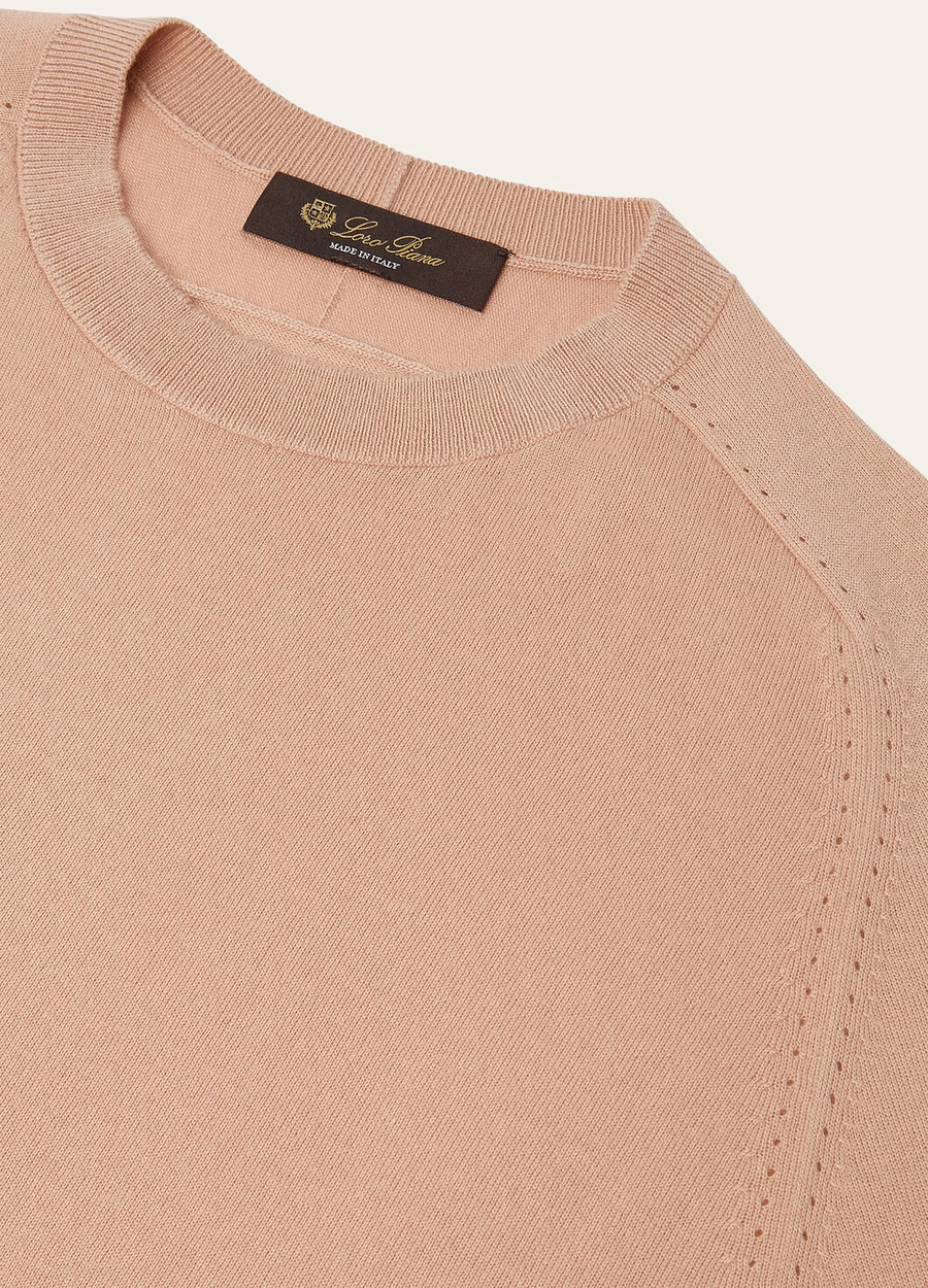 Crewneck Cashmere Feather Pink