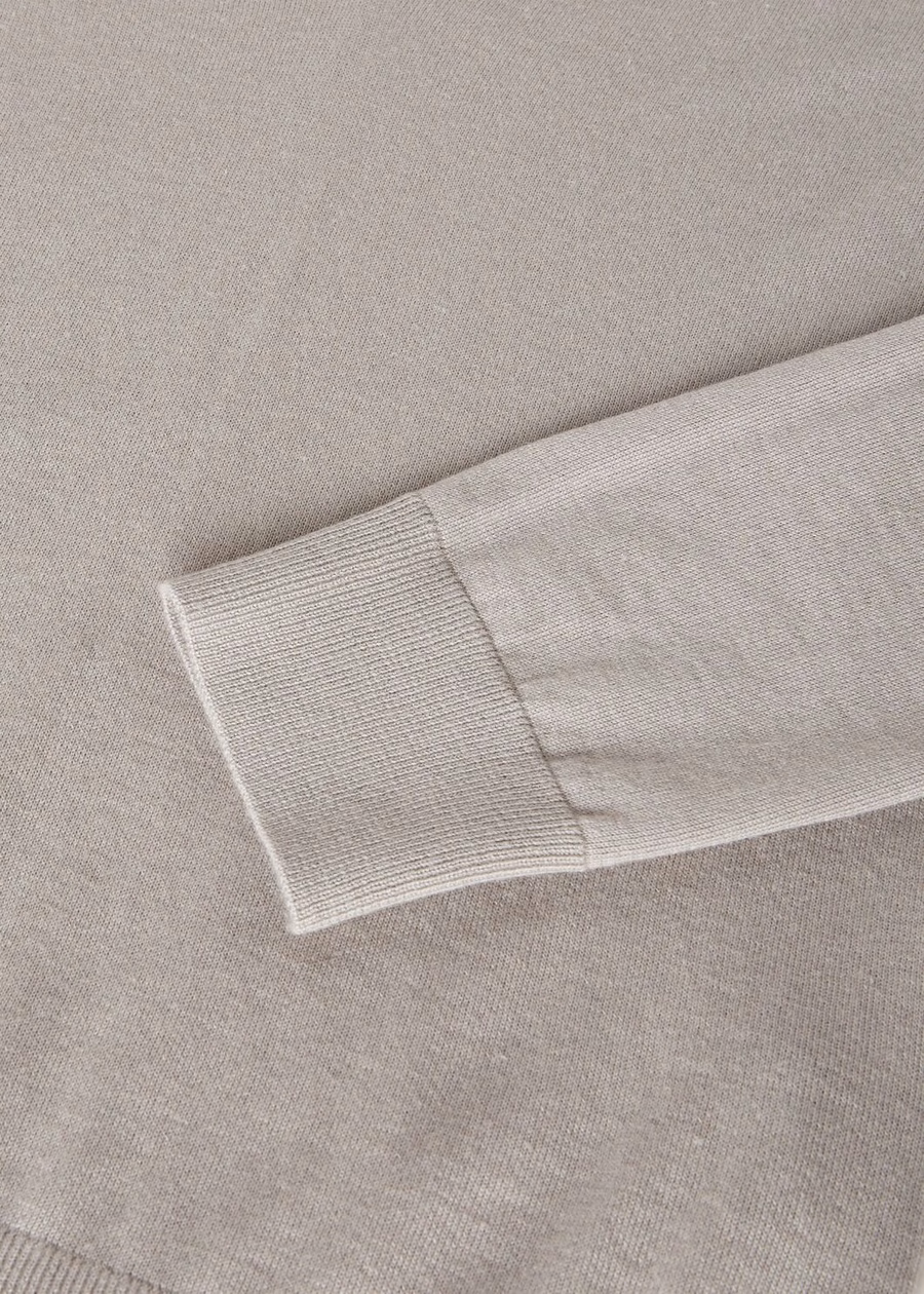 New Piuma V-Neck Cashmere Azure Grey/Denim Blue