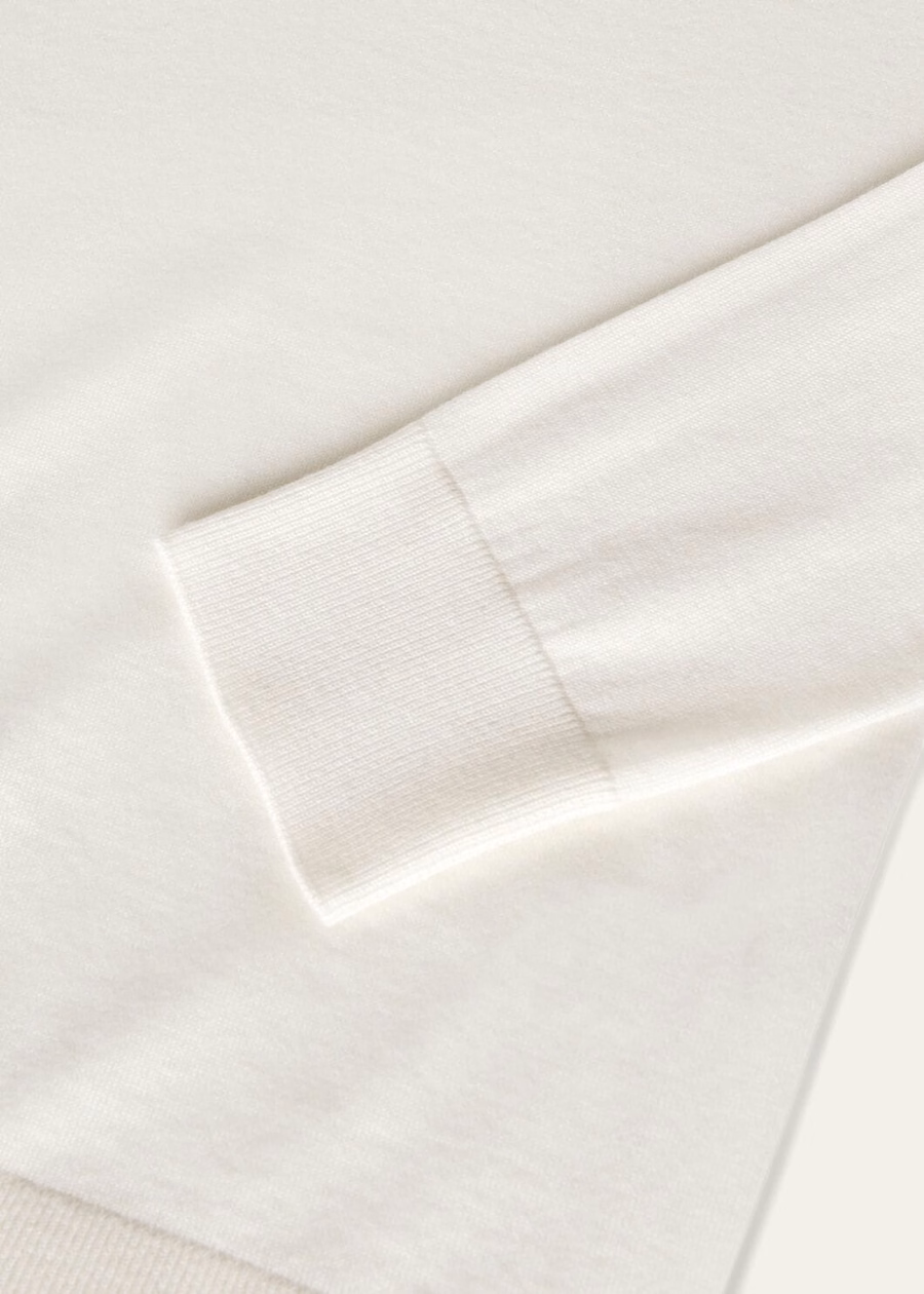 New Piuma V-Deck Cashmere White