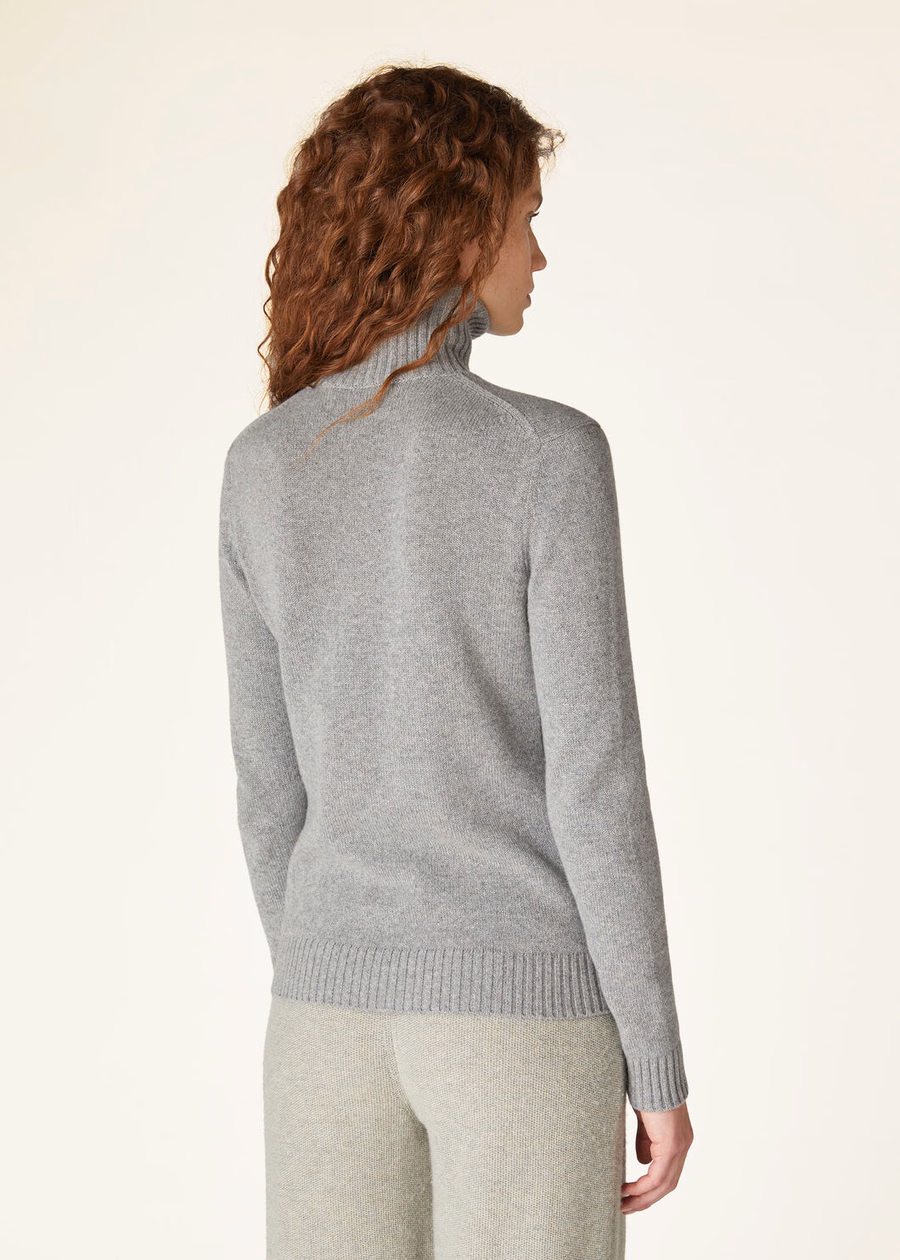 Parksville Turtleneck Baby Cashmere Flannel Melange