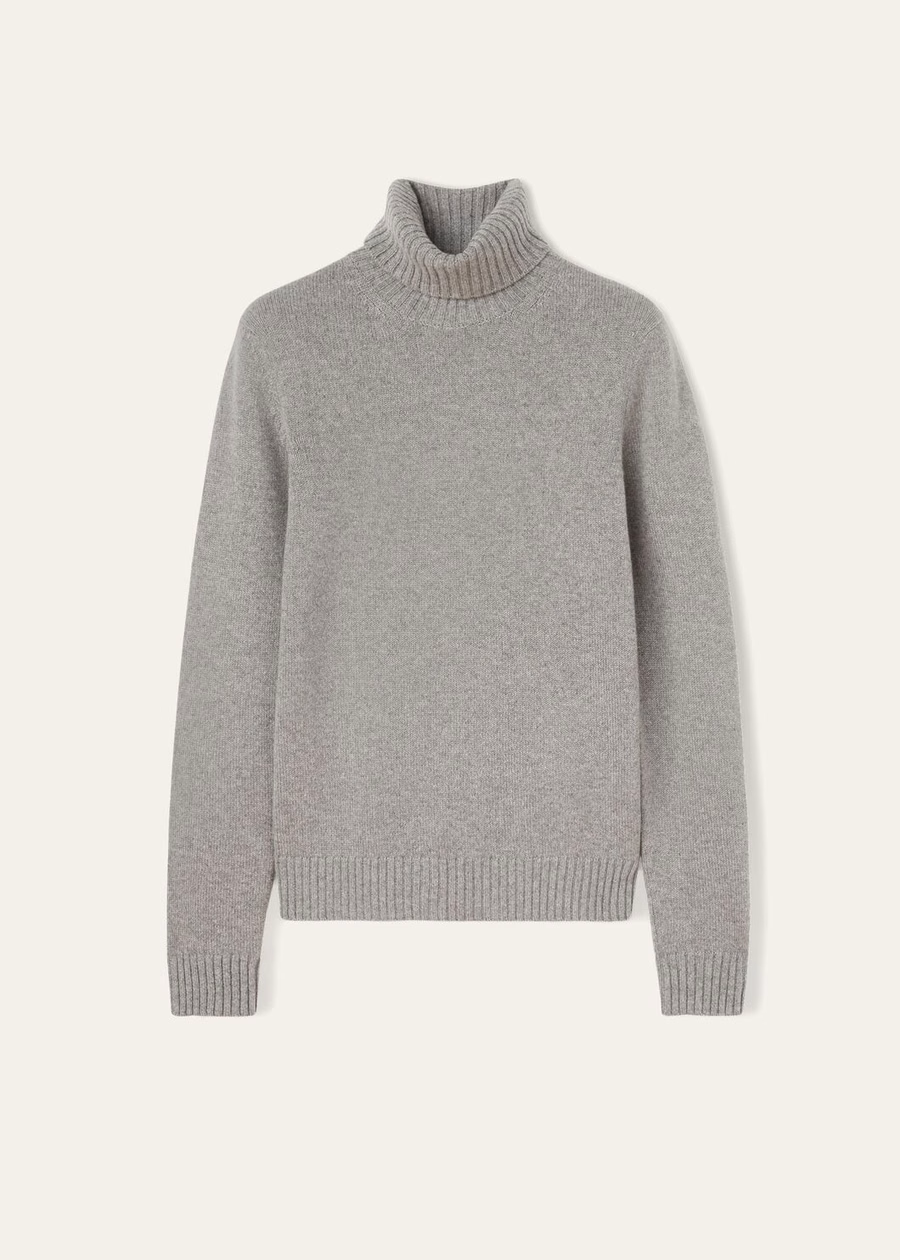 Parksville Turtleneck Baby Cashmere Flannel Melange