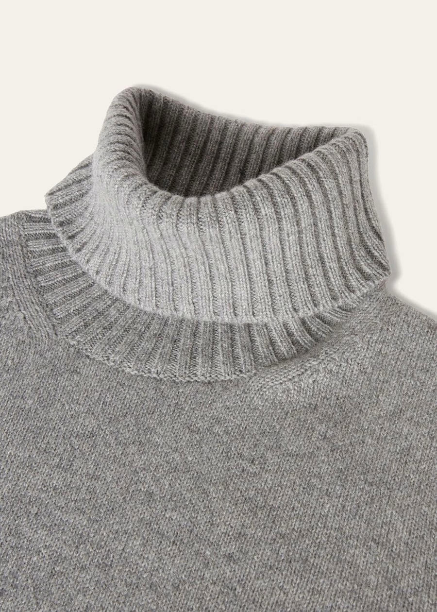 Parksville Turtleneck Baby Cashmere Flannel Melange