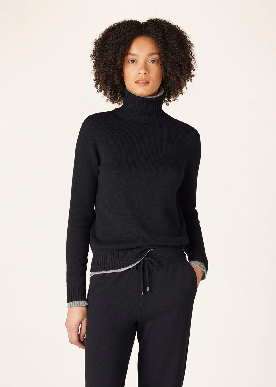 Parksville Turtleneck Baby Cashmere Black