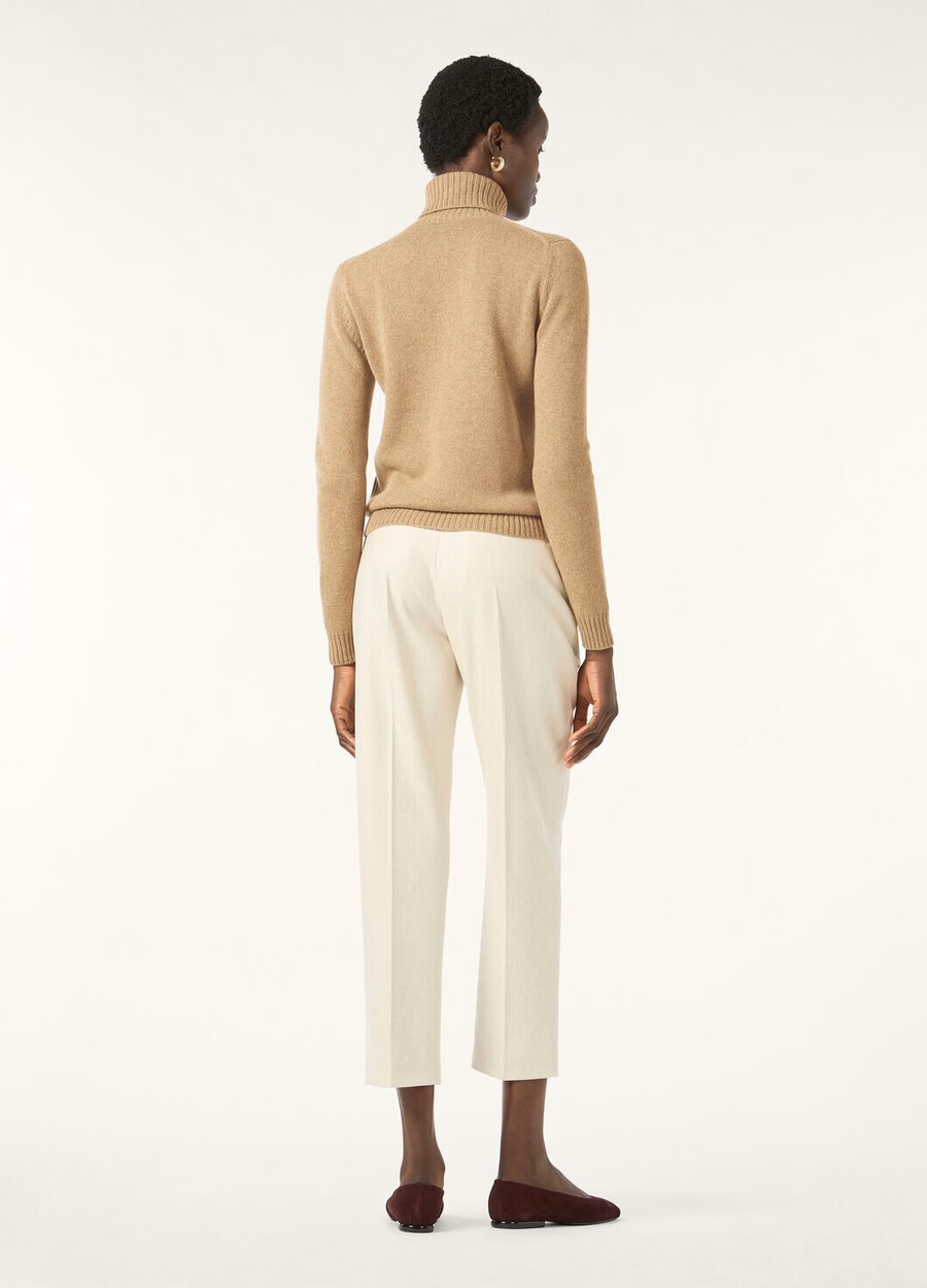 Parksville Turtleneck Baby Cashmere Golden Wheat Melange