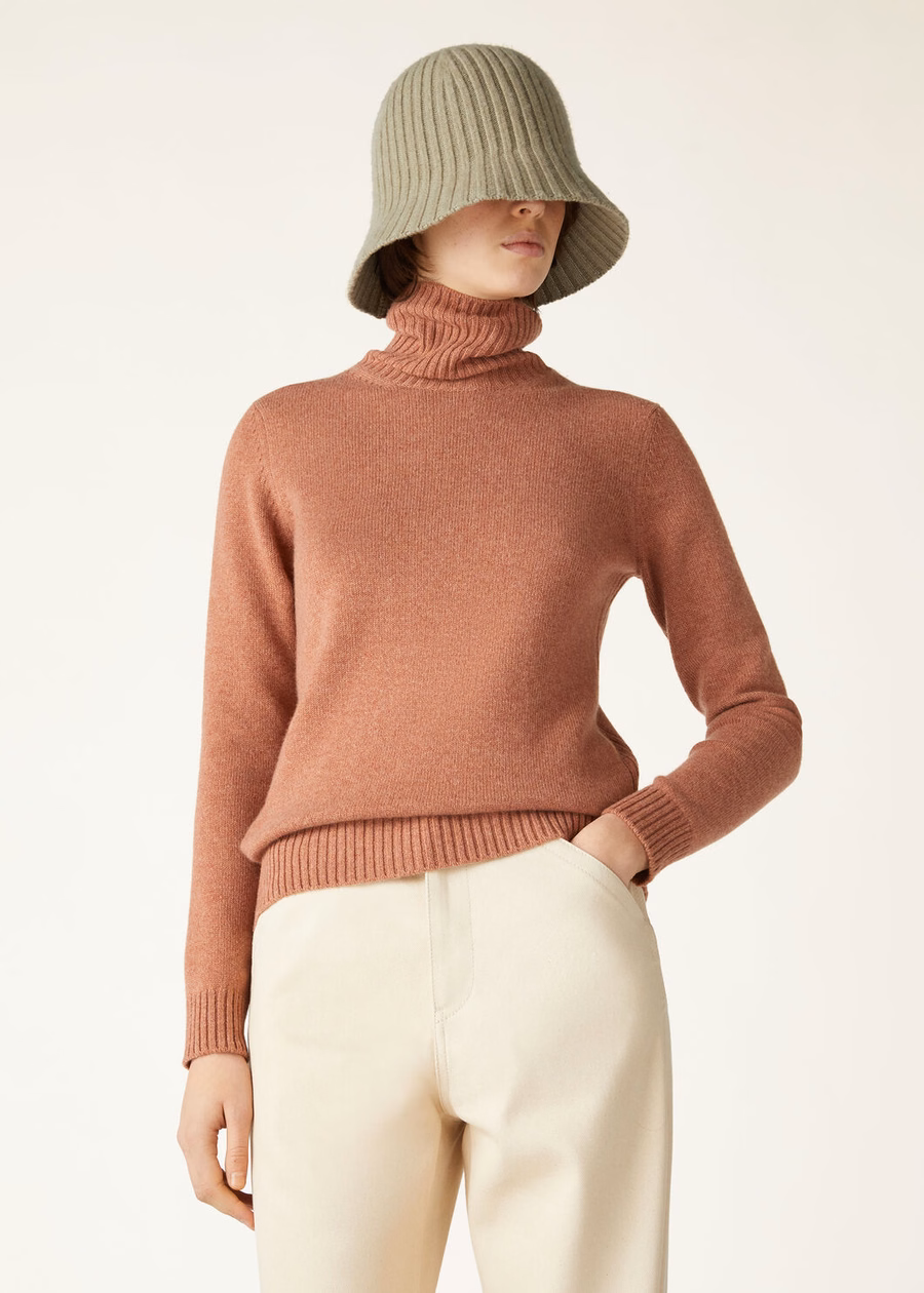 Parksville Turtleneck Baby Cashmere Sunset Hues Melange