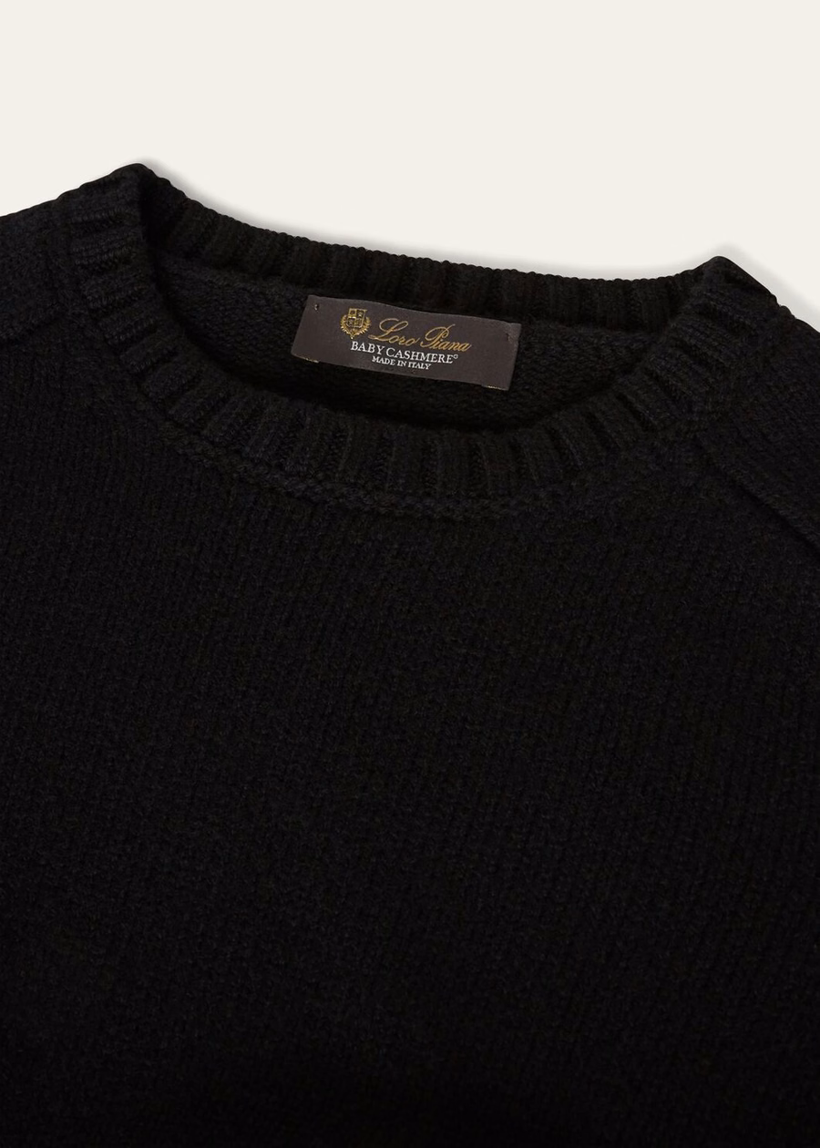 Parksville Crewneck Baby Cashmere Black