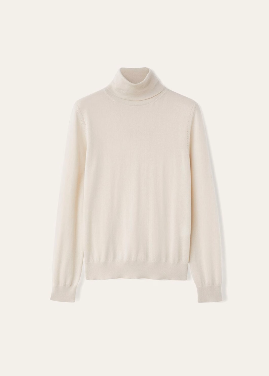 Neo Piuma Turtleneck Cashmere Tapioca