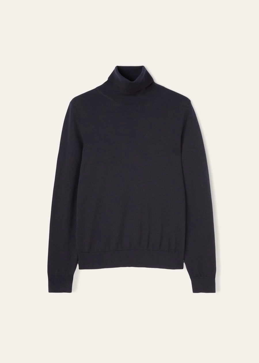 Neo Piuma Turtleneck Cashmere Navy Blue