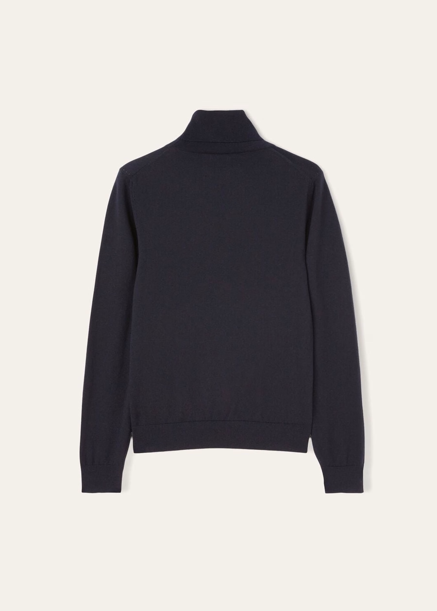 Neo Piuma Turtleneck Cashmere Navy Blue